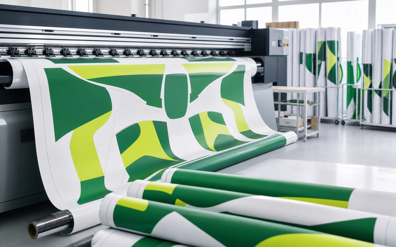Sublimation printer producing colourful jersey panels