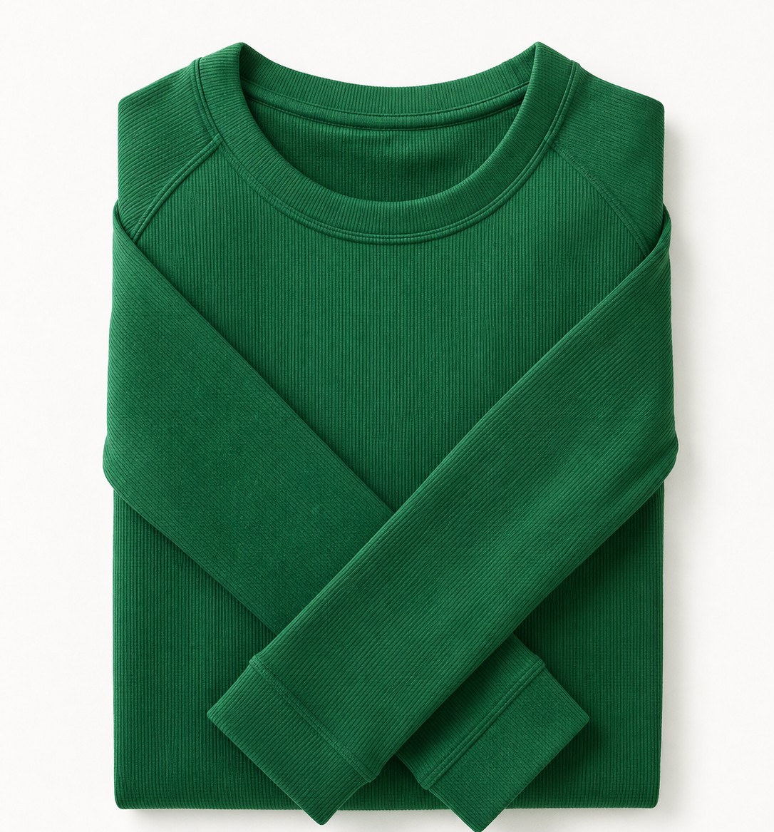 Compression base layer top folded